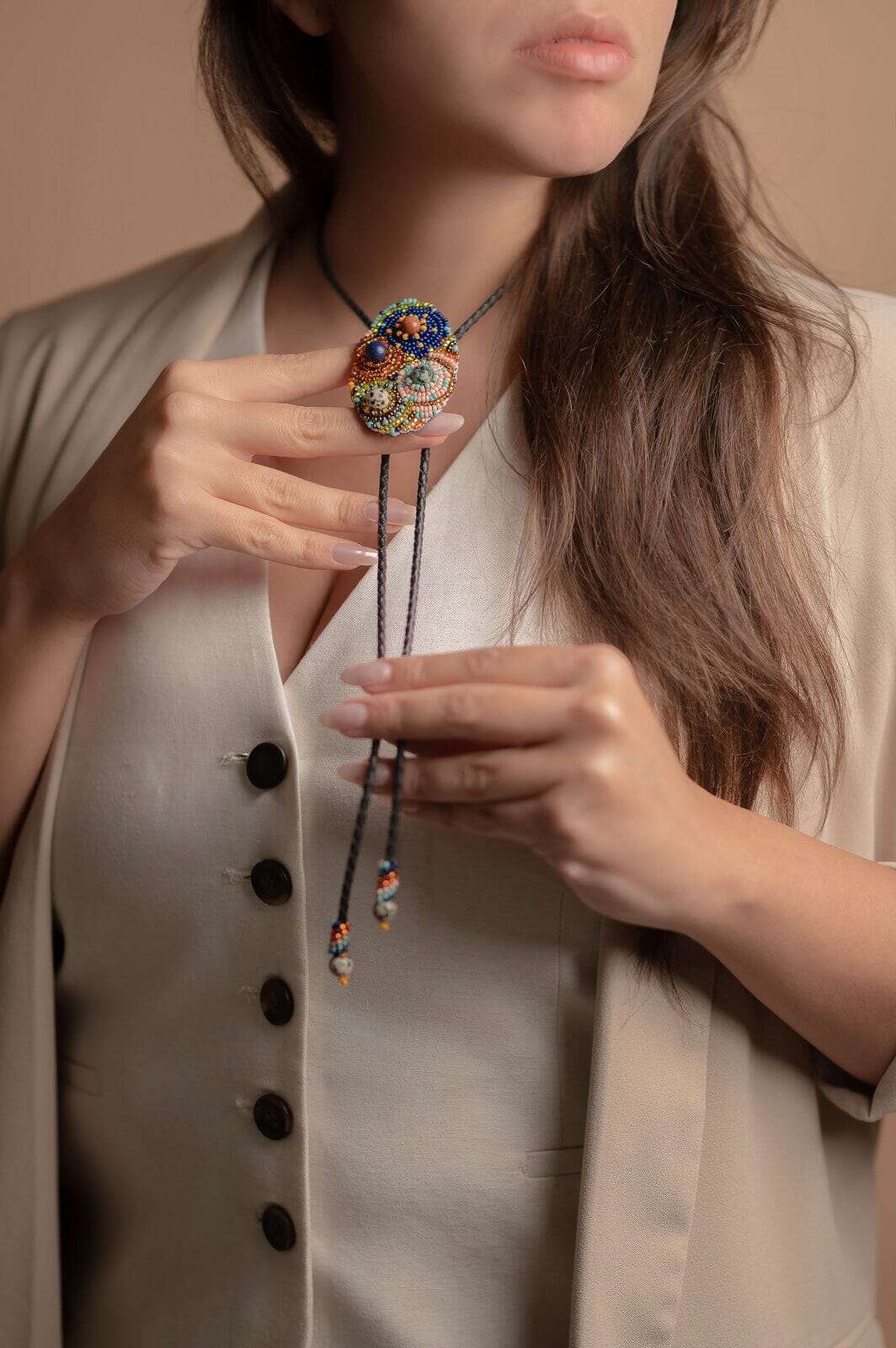 Bourbon Cowgirl Bolo Tie