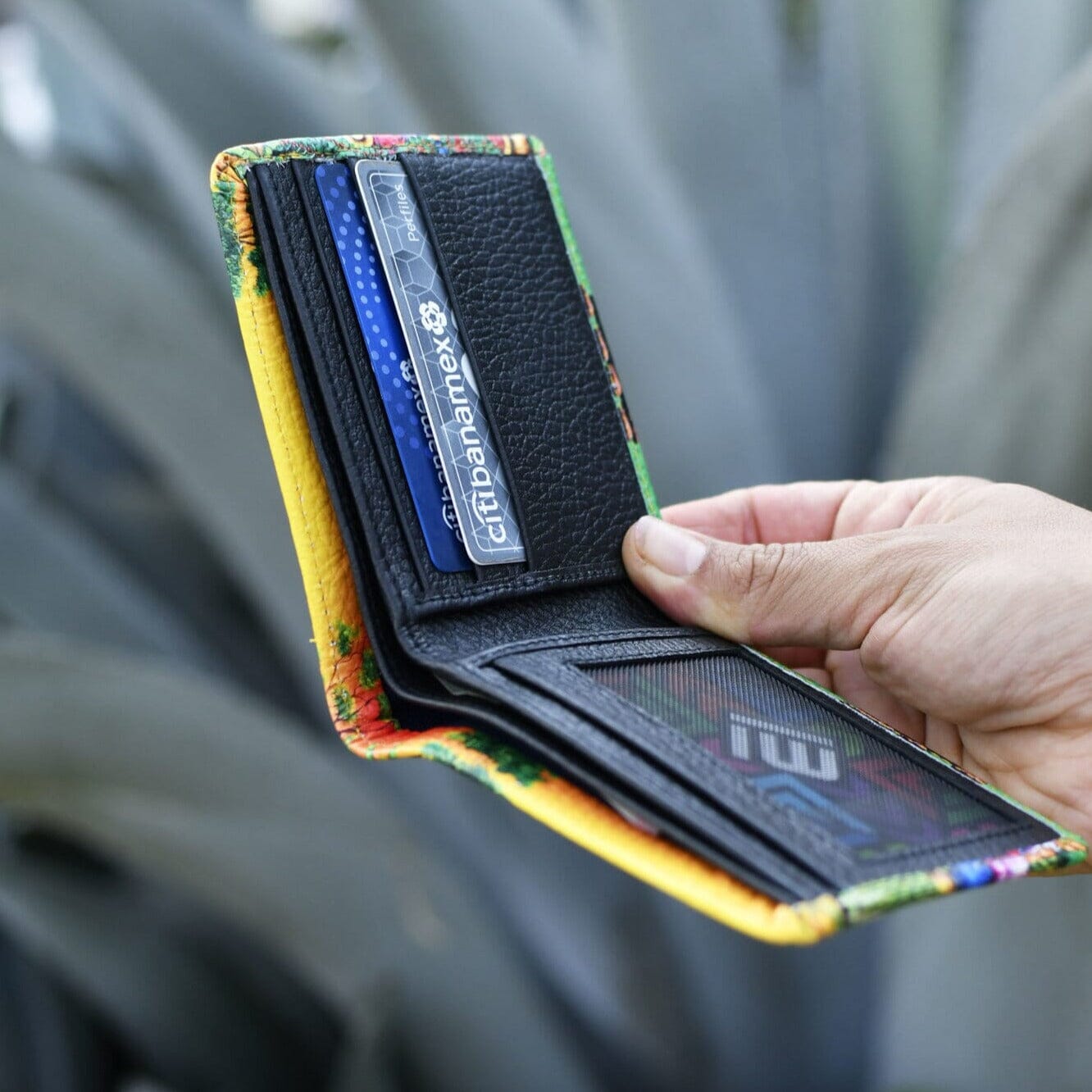 Warm Sunset Leather Art Wallet