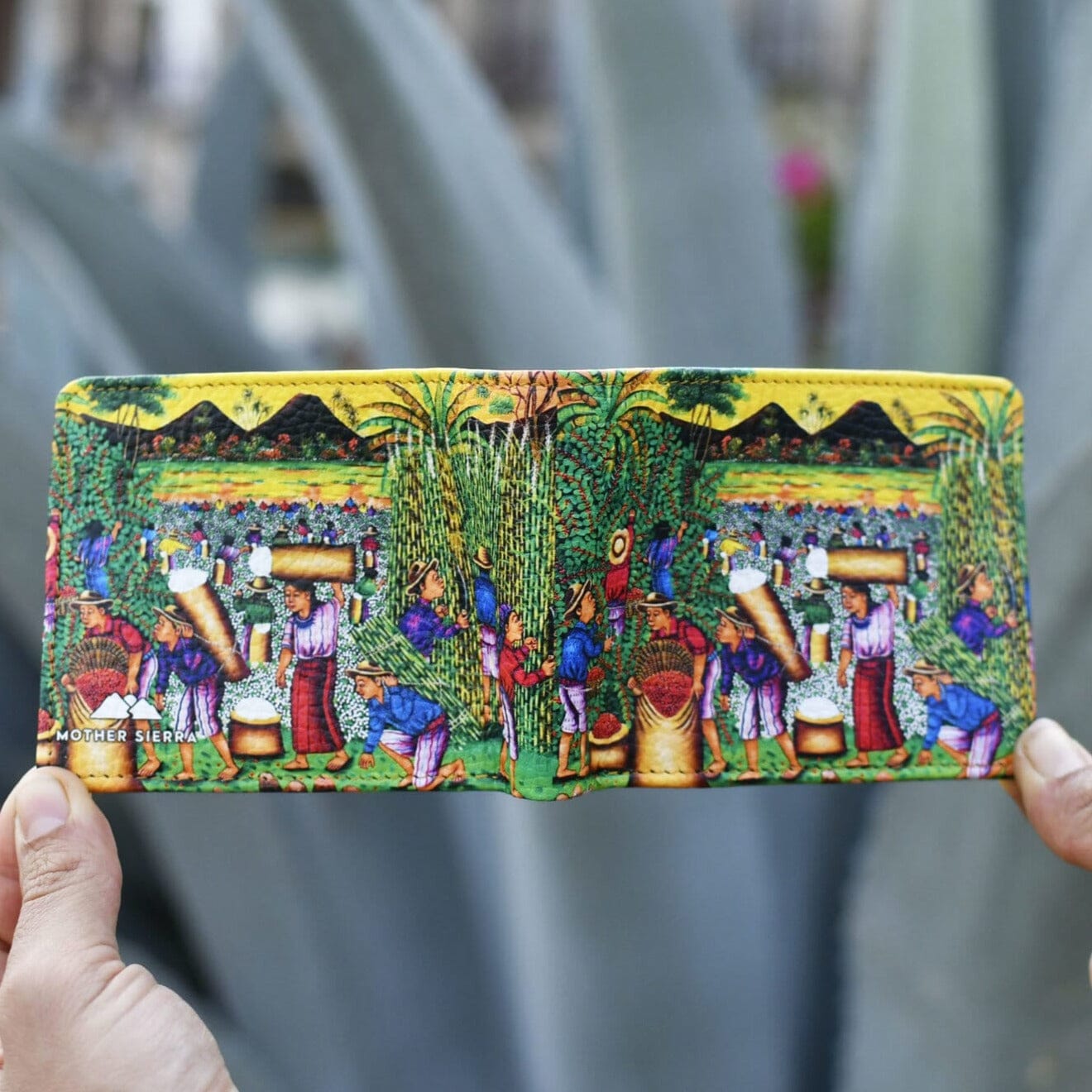 Warm Sunset Leather Art Wallet
