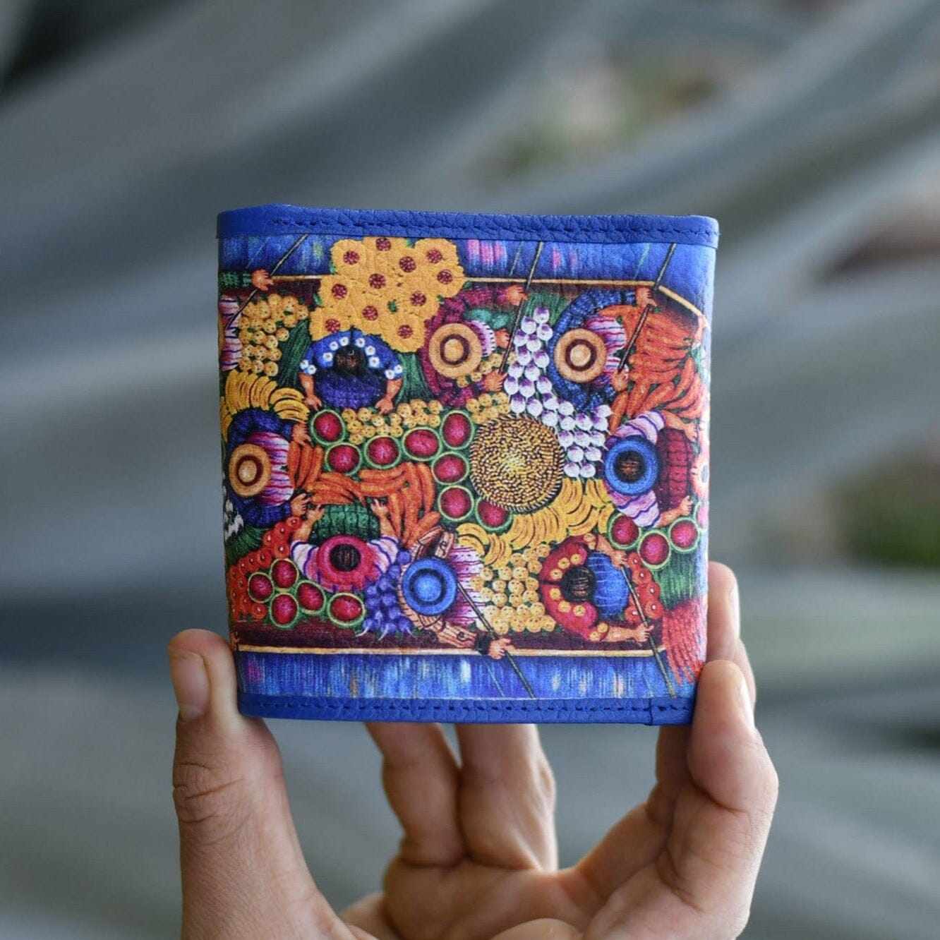 Berry Basket Leather Art Wallet
