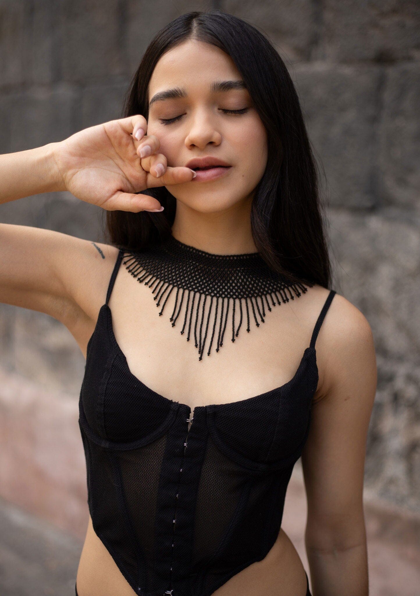Black Noir Eyelet