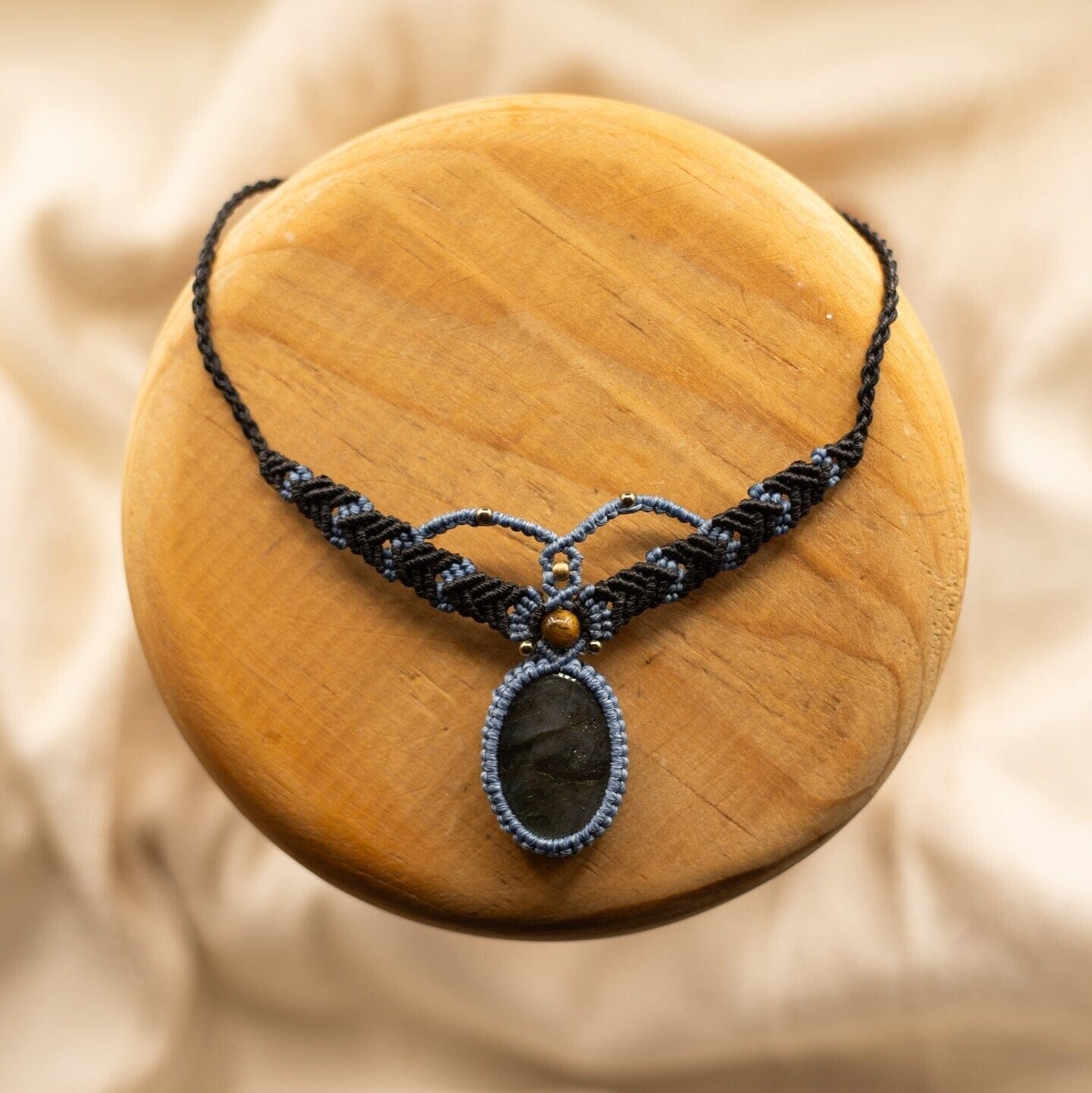 Gothic Grace Macrame Necklace