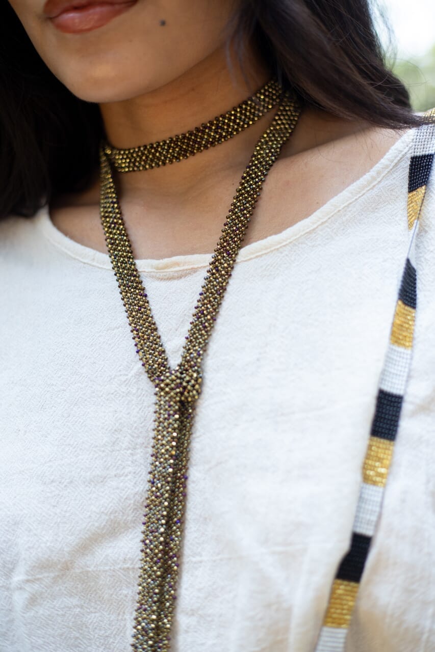 Skinny Scarf Gold