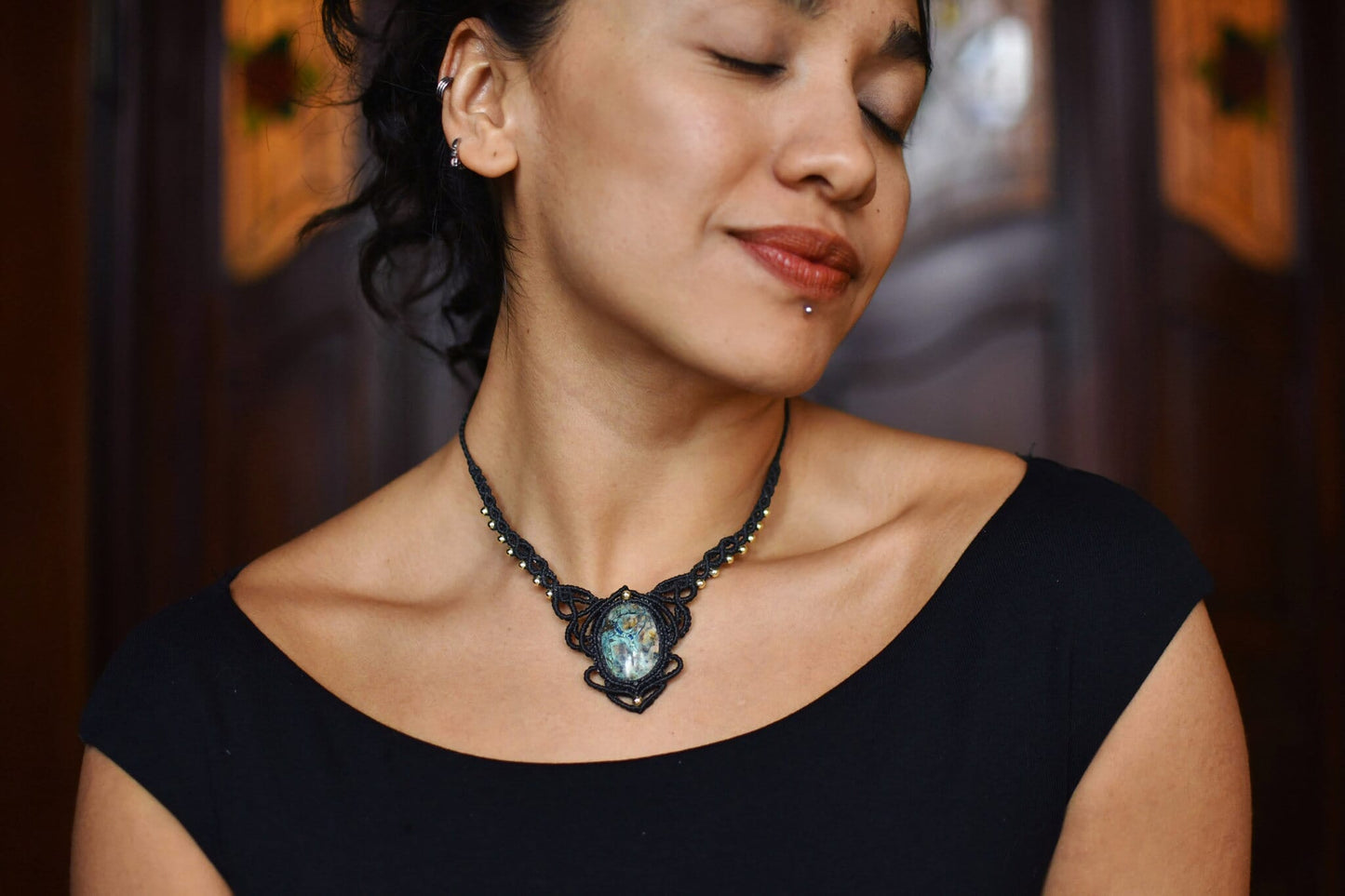Verona Macrame Choker