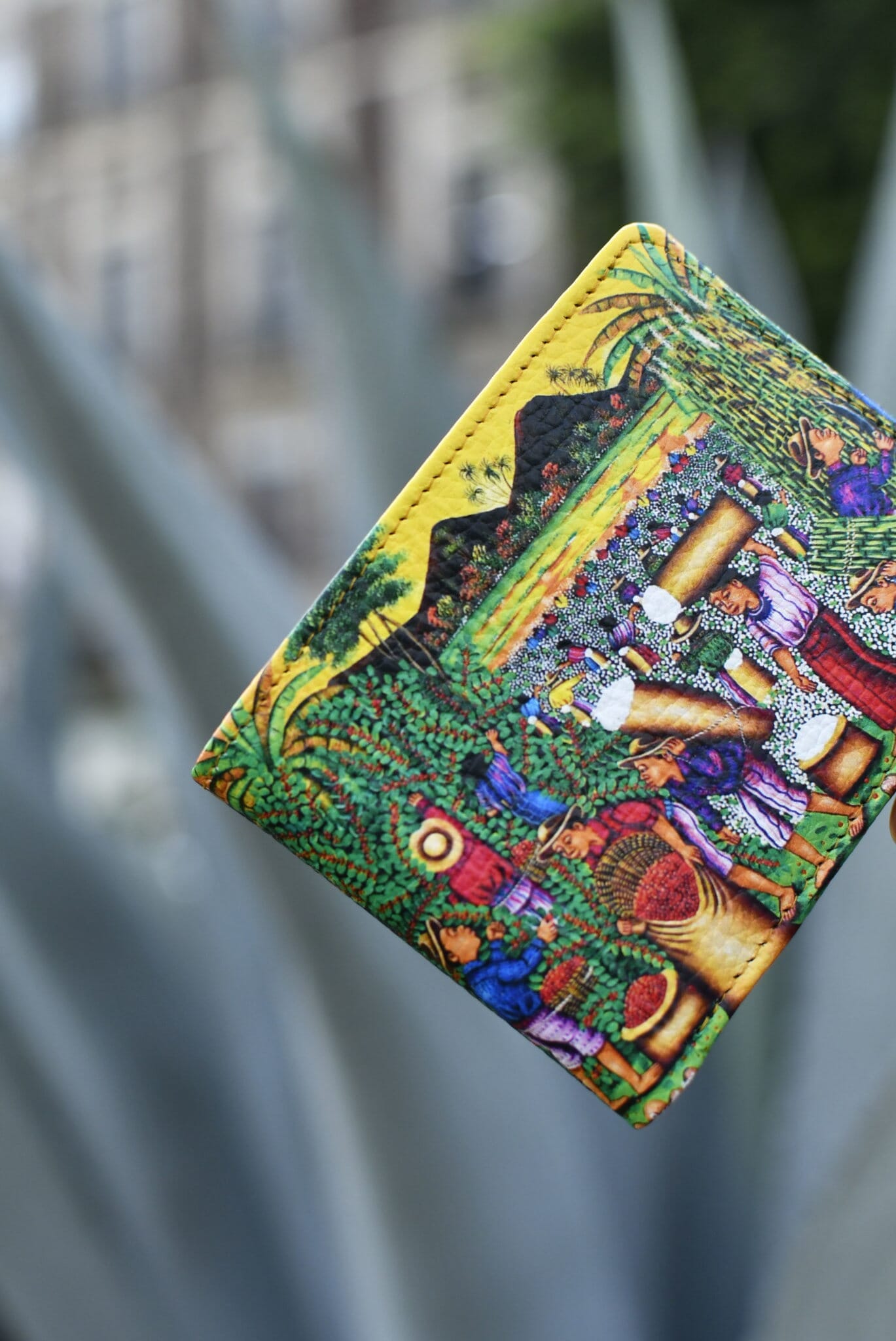 Warm Sunset Leather Art Wallet